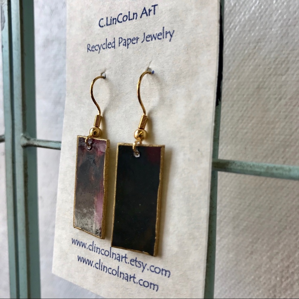 Recycled Paper Earrings ♻️